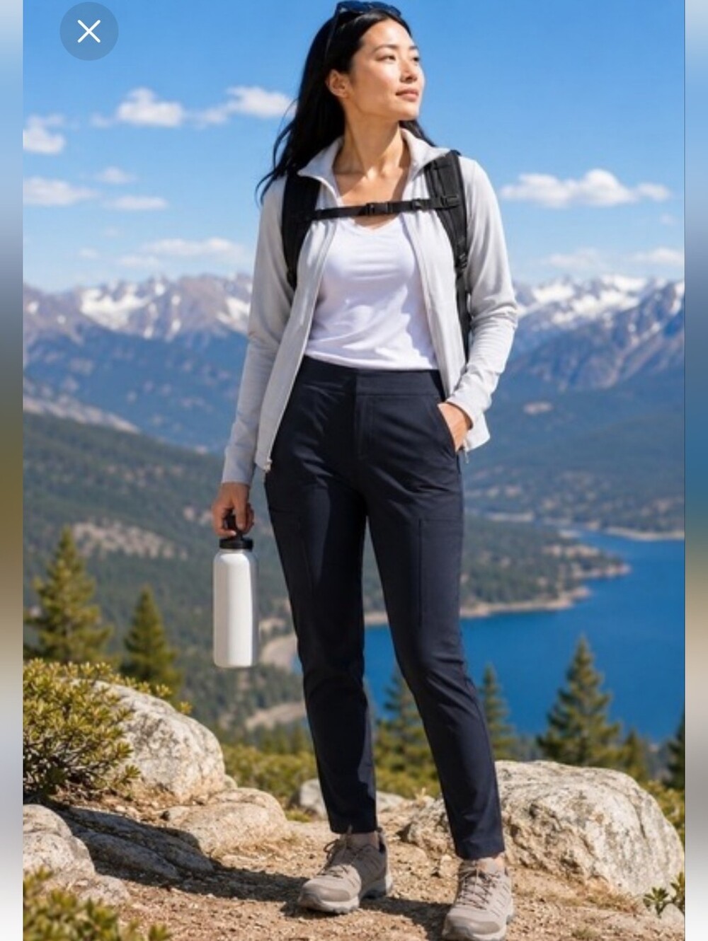 Athleta Women's Wander Stash Skinny Pants - Navy Sz 6